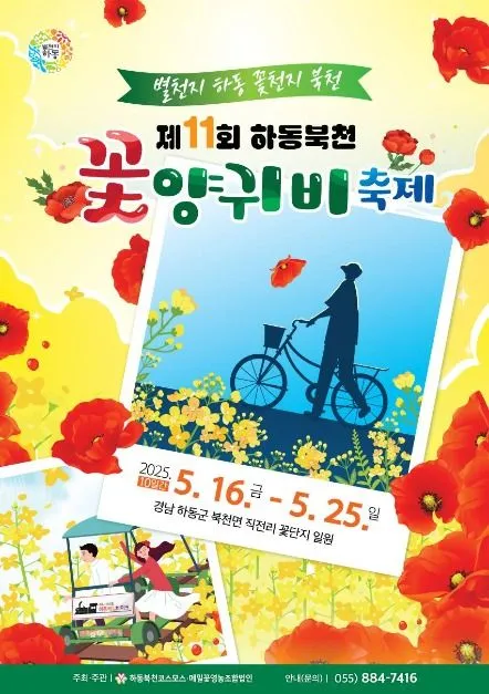 하동 북천 꽃양귀비 축제(축제기간 : 2025. 5. 16 ~ 5. 25)